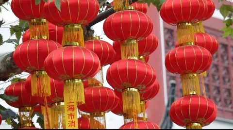 Chinese Lantern Stock Footage 974568