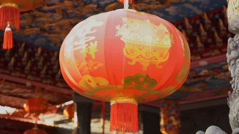 Chinese lantern Stock Footage 90929127
