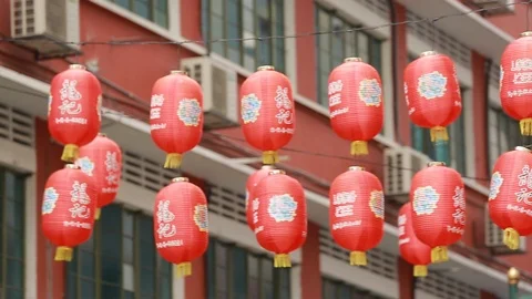 Chinese Lantern Stock Footage 105561333