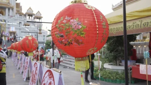 Chinese Lantern hanging Stock Footage 103541699
