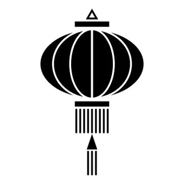 Chinese lantern icon Stock Illustration