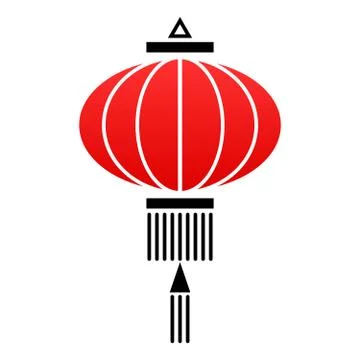 Chinese lantern icon Stock Illustration