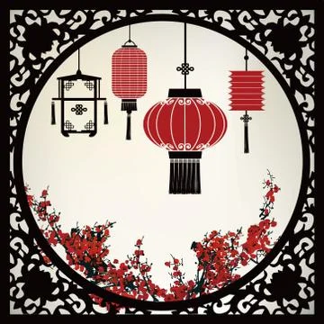 Chinese Lantern 스톡 일러스트