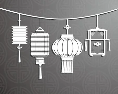 Chinese Lantern Illustrazione stock