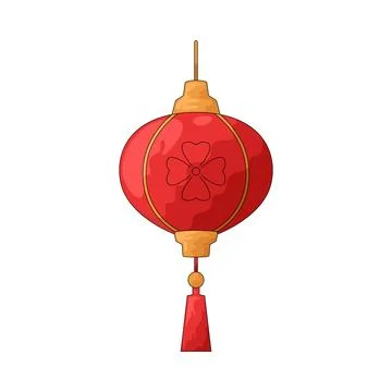 Chinese lantern illustration Ilustração Stock
