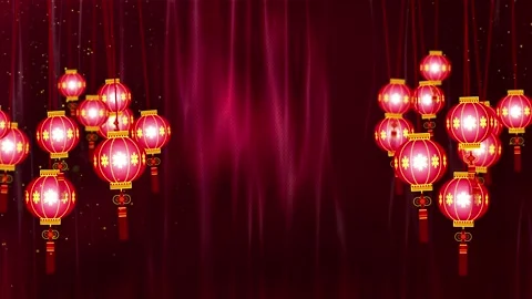 Chinese Lantern Lights 3 Vídeo Stock 248882267