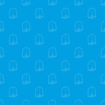 Chinese lantern pattern seamless blue Stock Illustration