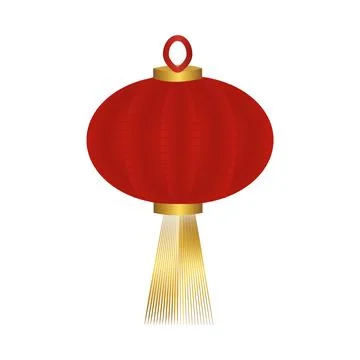 Chinese lantern red. Vector illustration. Stock Illustration