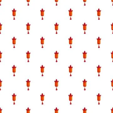 Chinese lantern seamless pattern for festive design Stock Illustration