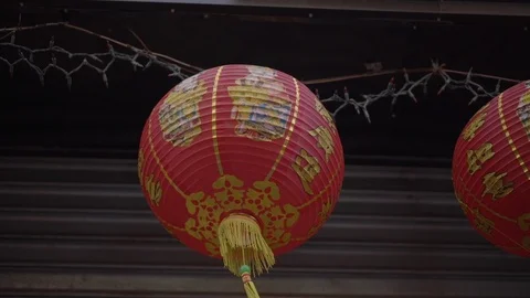 Chinese Lantern Slow Motion Video stock 112268510