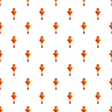 Chinese lanterns create a seamless decorative pattern Stock Illustration