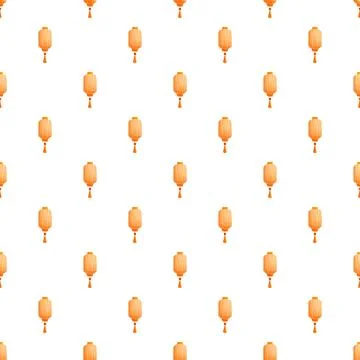 Chinese lanterns creating a seamless asian holiday pattern Stock Illustration