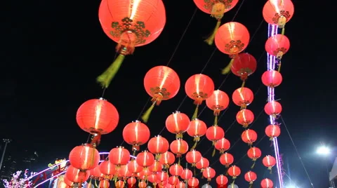 Chinese Lanterns Stock-Footage 1086504