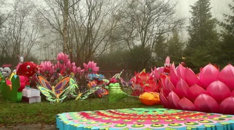Chinese Lanterns Stock Footage 8989025