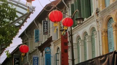 Chinese lanterns Video stock 24899092