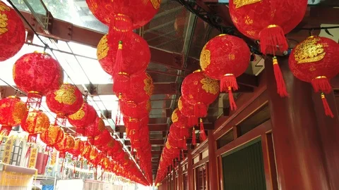 Chinese lanterns Stock Footage 101496078