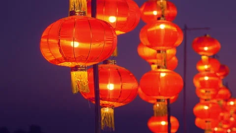 Chinese lanterns Stock Footage 170057388