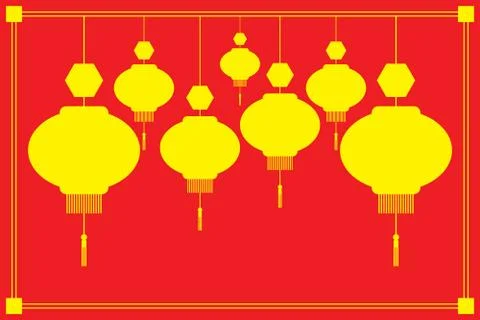 Chinese lanterns Stock Illustration