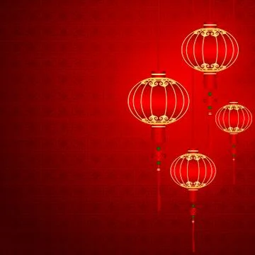 Chinese  lanterns Stock Illustration