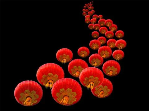 Chinese lanterns Foto stock