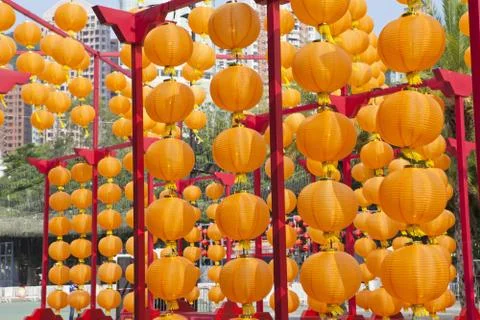 Chinese lanterns Stock Photos
