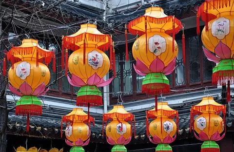 Chinese lanterns Stock Photos