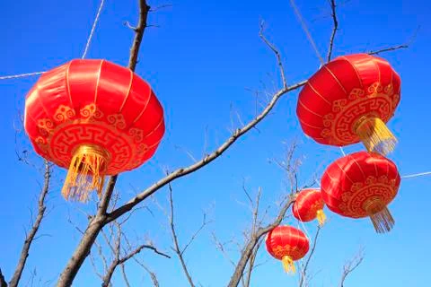 Chinese lanterns Stock Photos