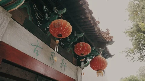 Chinese Lanterns red Stock Footage 91187769