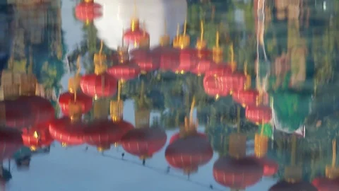 Chinese lanterns13 Video stock 77169345