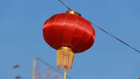 Chinese lanterns14 Video stock 77169368