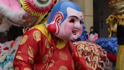 Chinese Lion Dance Video stock 103959992