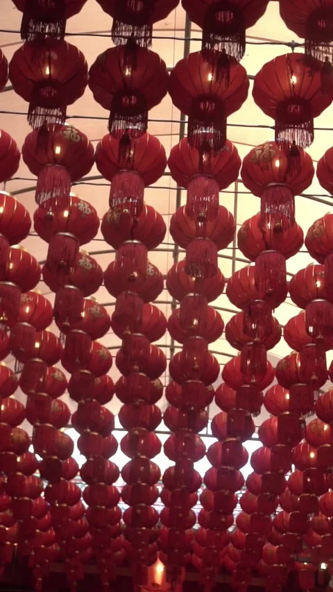 Chinese lion dance performing, Slow motion. Stock-Footage 328486535