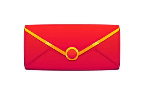 Chinese lunar New Year icon, red envelope hongbao Stock-Illustration