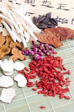 Chinese Medicine and Script Stock Photos