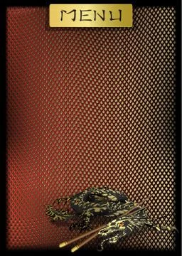 Chinese menu with dragons Stock Illustration