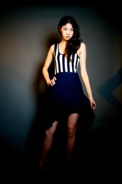 Chinese model posing Stock Photos