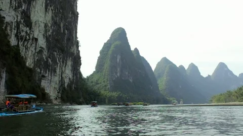 Chinese Mountain River Stock Footage 105453834