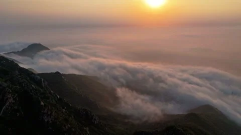 Chinese Mountian at Sunset, timelapse Vídeos de archivo 321524991