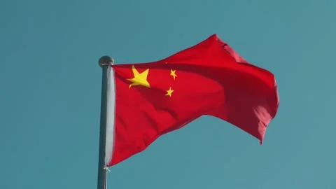 Chinese national flag 動画素材 343384002