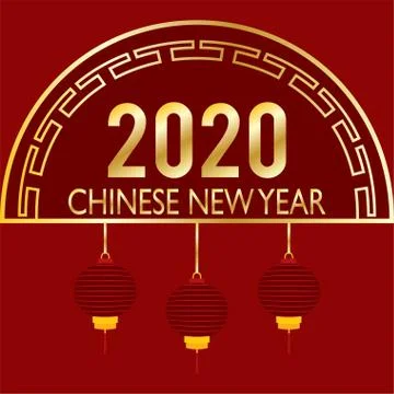 Chinese new year 2020 Stock Illustration