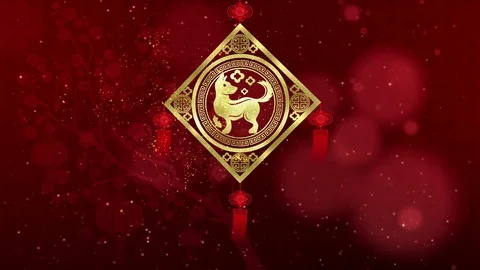 Chinese New Year background decorations Stock Footage 82514809