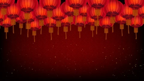 Chinese new year background Stock Footage 101314795