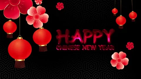 Chinese New Year Background Stock Footage 308183637