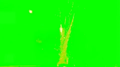 Chinese New Year background with golden fireworks on green background. Stock Footage 245339953