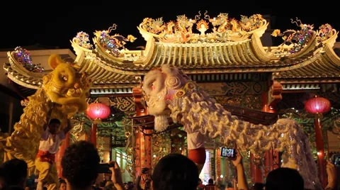 Chinese New Year celebrations Stock Footage 68303899