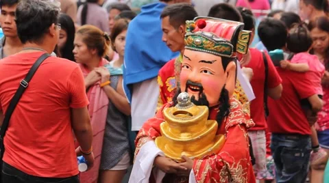 Chinese New Year celebrations Stock Footage 68308537