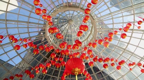 Chinese New Year decoration Stock Footage 60053817