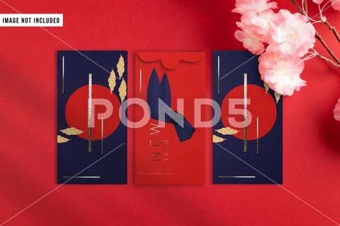 Chinese New Year Envelopes PSD-Vorlage