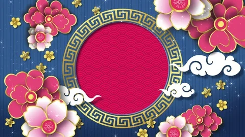 Chinese New Year Frame Stock Footage 123100292