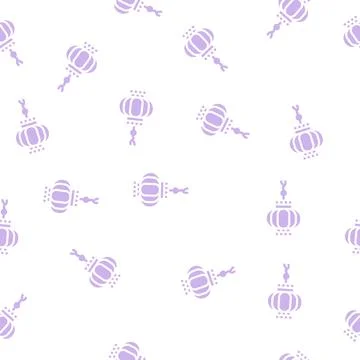 Chinese new year glyph vector seamless pattern イラスト素材